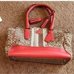 Coach Signature Canvas Satchel